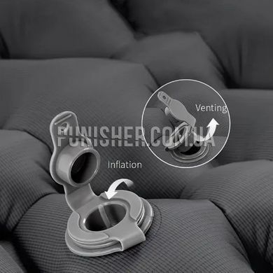 Naturehike FC-10 NH19Z001-P Inflatable Mat, 65 mm, Grey, Mat