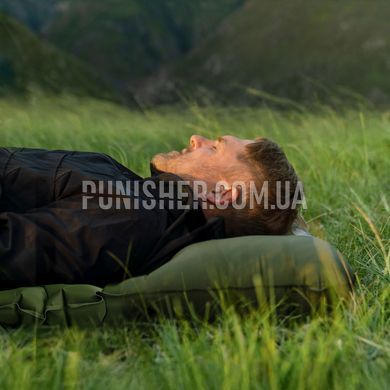 Naturehike CNK2550WS019 Single Travel Mattress 200x60x6.5 cm with Built-in Pump, Olive, Mat