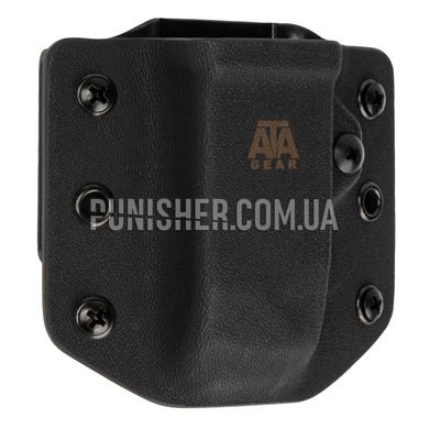 Паучер ATA Gear Pouch ver.1 для магазина Glock-17/22/47, Черный, 1, Петля, Glock, На пояс, 9mm, .40, Kydex
