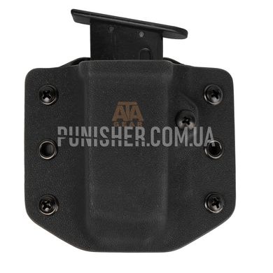 Паучер ATA Gear Pouch ver.1 для магазину Glock-17/22/47, Чорний, 1, Петля, Glock, На пояс, 9mm, .40, Kydex