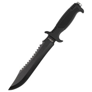 BSH Adventure N-297 Knife, Black, Knife, Fixed blade, Half-serreitor