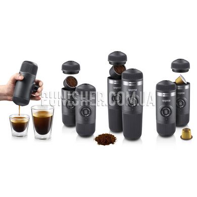 Портативная кофемашина Wacaco Nanopresso (Бывшее в употреблении), Черный, Інше