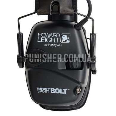 Howard Leight Impact Sport BOLT Electronic Earmuff, Black, Active, 22