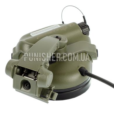 Активна гарнітура Earmor M32X Mark 3 MilPro з кріпленням на рейки шолому, Foliage Green, З наголів'єм, З адаптерами, 22, Single