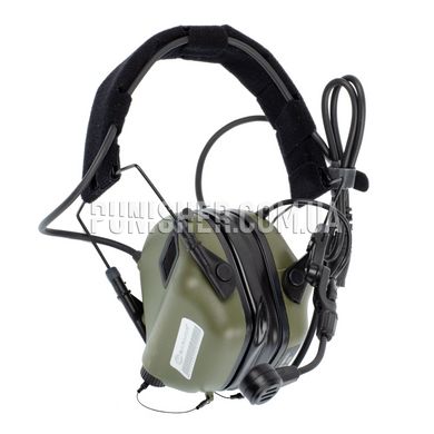 Earmor M32X Mark 3 MilPro Tactical Headsets with ARC rail adapter, Foliage Green, Headband, With adapters, 22, Single