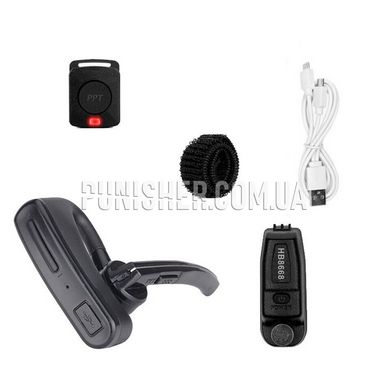 Walkie Talkie Bluetooth Headset for Motorola DP4401, Black
