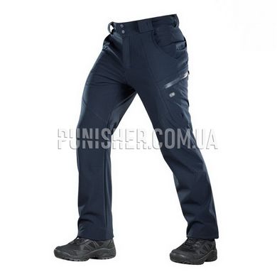 M-Tac Soft Shell Winter Dark Navy Blue Pants, Navy Blue, Small