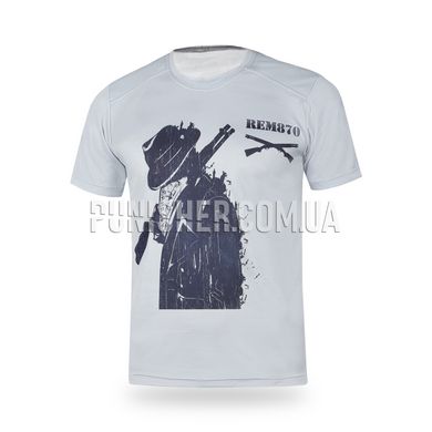 Shotgun Ukraine REM 870 T-shirt, Grey, Small