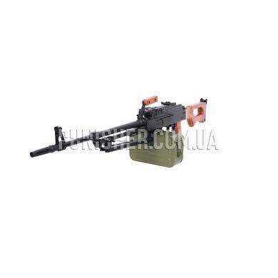 Пулемет тренировочный ПКМ страйкбольный Specna Arms A&K SA-PKM с деревянными вставками, Черный, ПКМ, AEG, Нет, 510