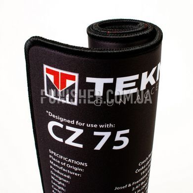 Коврик TekMat Ultra Premium 38 x 50 см с чертежом CZ-75 для чистки оружия, Черный