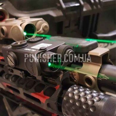 Holosun LS321G Multi-Laser and Illuminator, Black, Lasers and Designators, Green, IR, 3A зелений
