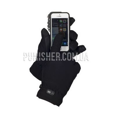 M-Tac Soft Shell Thinsulate Black Gloves, Black, Large