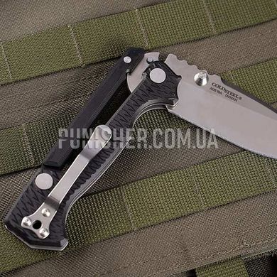 Cold Steel AD-15 Lite Folding Knife, Black, Knife, Folding, Smooth