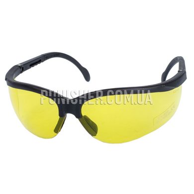 Walker's Impact Resistant Sport Glasses with Yellow Lens, Black, Yellow, Goggles
