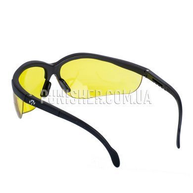 Walker's Impact Resistant Sport Glasses with Yellow Lens, Black, Yellow, Goggles