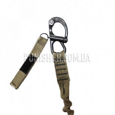 Yates Helo Personal Retention Lanyard (Used), Coyote Brown