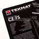 Коврик TekMat Ultra Premium 38 x 50 см с чертежом CZ-75 для чистки оружия 2000000117355 фото 4