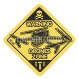 Нашивка M-Tac Drones Zone, Жёлтый, Oxford, Нет