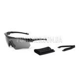 ESS Crossbow Suppressor Ballistic Eyeshields with Smoke Lens, Black, Smoky, Goggles