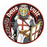 Нашивка M-Tac DEUS VULT 3D ПВХ, Чорний/Червоний, ПВХ, Ні
