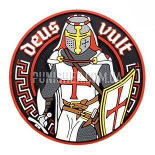 M-Tac DEUS VULT 3D PVC Patch, Black/Red, Textile, No