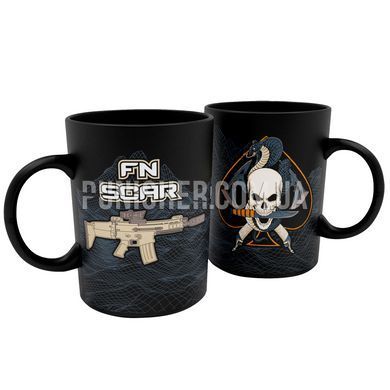 Чашка Military Black Coffee Company FN SCAR, Сірий/Чорний, Чашка
