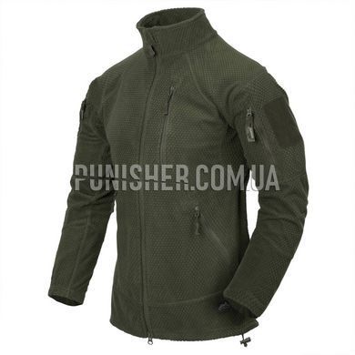 Helikon-Tex Alpha Tactical Jacket - Grid Fleece, Olive, XX-Large