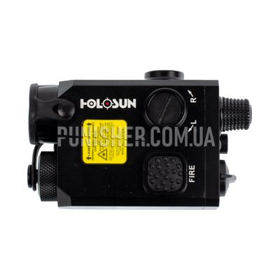 Holosun LS321R Multi-Laser and Illuminator, Black, Lasers and Designators, IR, Red, 3A red