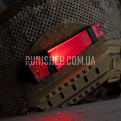 Маячок FMA FXUKV Velcro Safty Lite, Чорний, Червоний