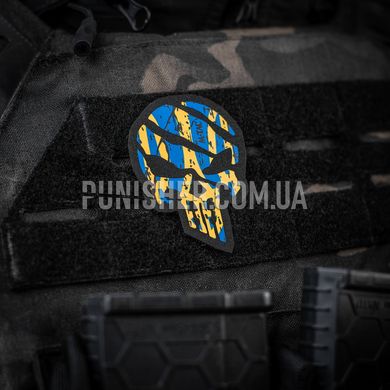 Нашивка M-Tac Ukrainian Punisher, Желто-синий, Oxford