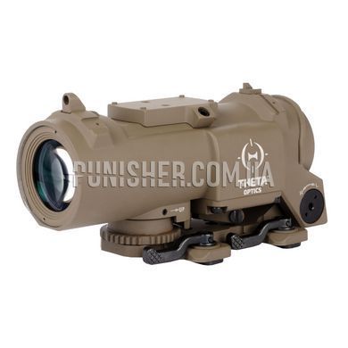 Оптичний приціл Theta Optics 4x32E Scope з мікроколіматором, Tan, Оптичний