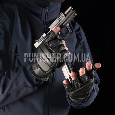 Перчатки беспалые M-Tac кожаные Assault Tactical MK.1, Черный, Small