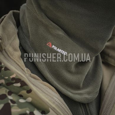 Шарф-труба M-Tac анатомический с затяжкой Polartec, Olive, Large/X-Large