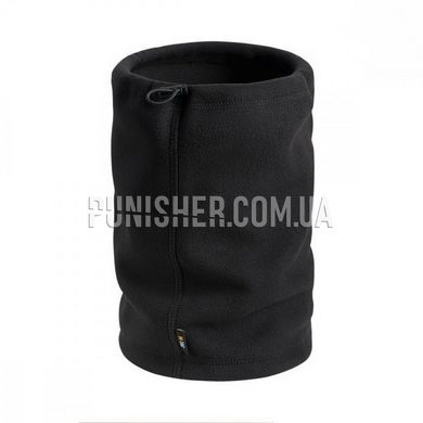 M-Tac Elite Neck Gaiter Fleece Short with tightening 260 g/m2, Black, Small/Medium