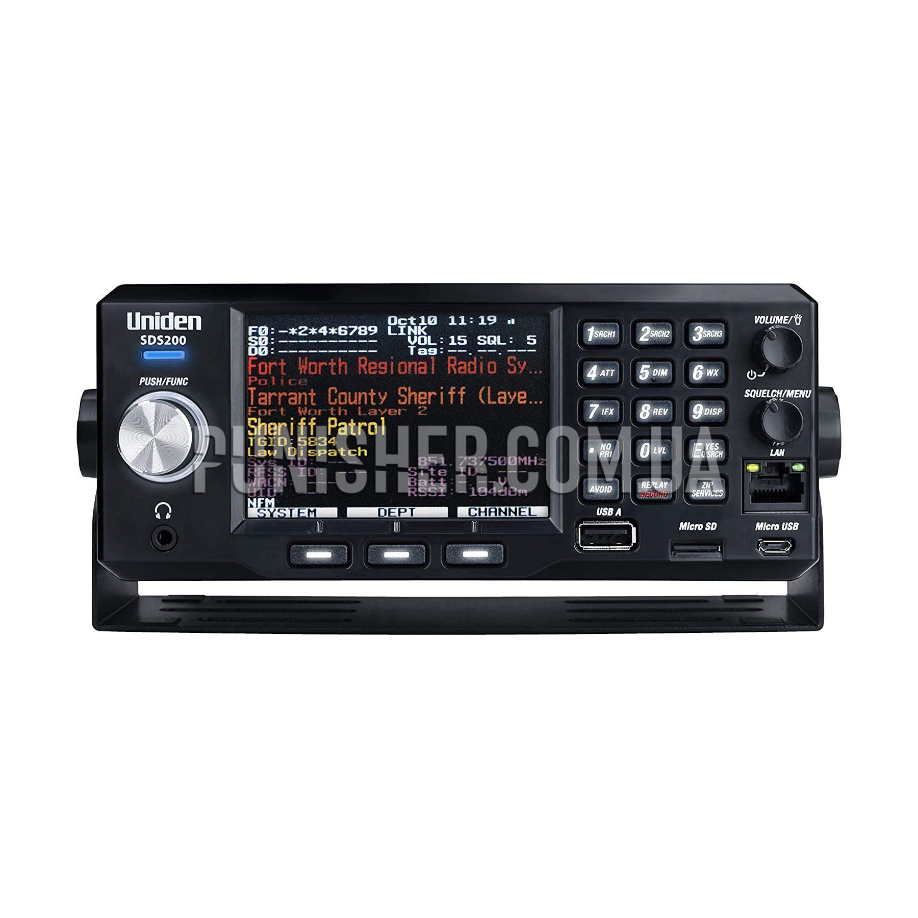 Автомобільний радіосканер Uniden SDS200 True I/Q TrunkTracker X Base ...