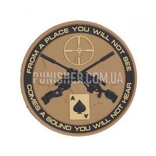 M-Tac Ukrainian Snipers PVC Patch, Coyote Brown, PVC, No