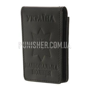 Обложка для жетона и удостоверения полиции (без застежки), Черный, Обложка