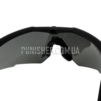 Баллистические очки Revision StingerHawk с черной линзой, Черный, Дымчатый, Очки, Regular