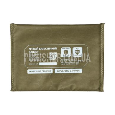 Bronyx SBP20 2 Class 200x150mm Ballistic Package in Cummerbund, Olive, Soft bags, 2, Ultra high molecular weight polyethylene