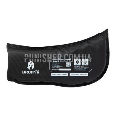 Комплект балістичних пакетів Bronyx для захисту шиї 2 клас, Чорний, М'які пакети, 2, Надвисокомолекулярний поліетилен