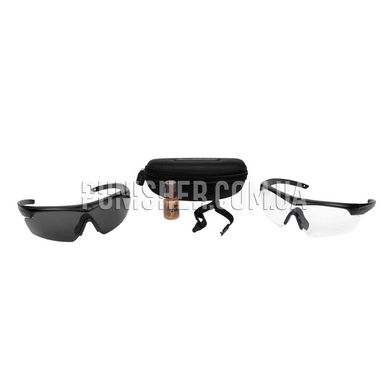 ESS Eyewear Crosshair 2x Kit, Black, Transparent, Smoky, Goggles