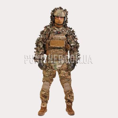 Lapa Viper Hood V1 Camouflage Hood with Leaves, Multicam
