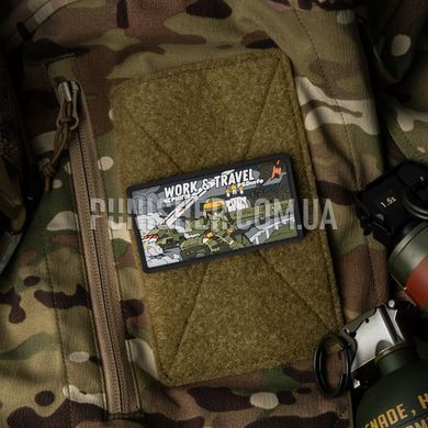 Патч PSDinfo &laquo;Work and Travel Чернігів&raquo; ПВХ, Olive, ПВХ