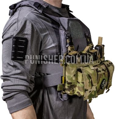 Передняя панель Emerson MF Style Quad 5.56 Compatible Placard для магазинов М4/М16, Multicam, 6, Velcro, AR15/М4, M16, Для плитоноски, Cordura 500D