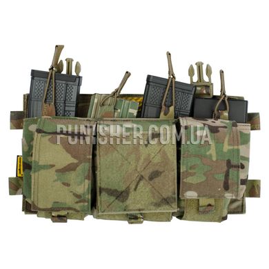 Передняя панель Emerson MF Style Quad 5.56 Compatible Placard для магазинов М4/М16, Multicam, 6, Velcro, AR15/М4, M16, Для плитоноски, Cordura 500D