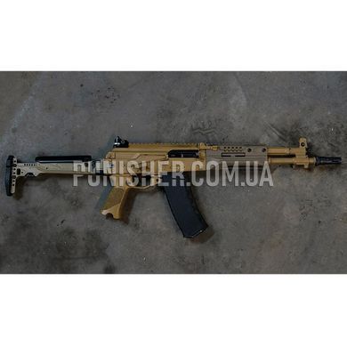 Складной левосторонний приклад КРУК CRC 5002/9037L для АК-12/АК74М (штифт 5,5мм), Olive Drab, Приклад, АК-74М, AK-12