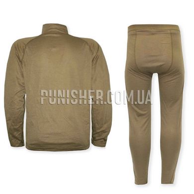 PCU Level 1 Thermal Underwear Set, Coyote Brown, Small Short