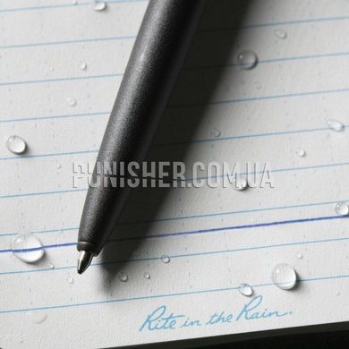 Всепогодна ручка Rite In The Rain №97 Сині чорнила, Чорний, Ручка
