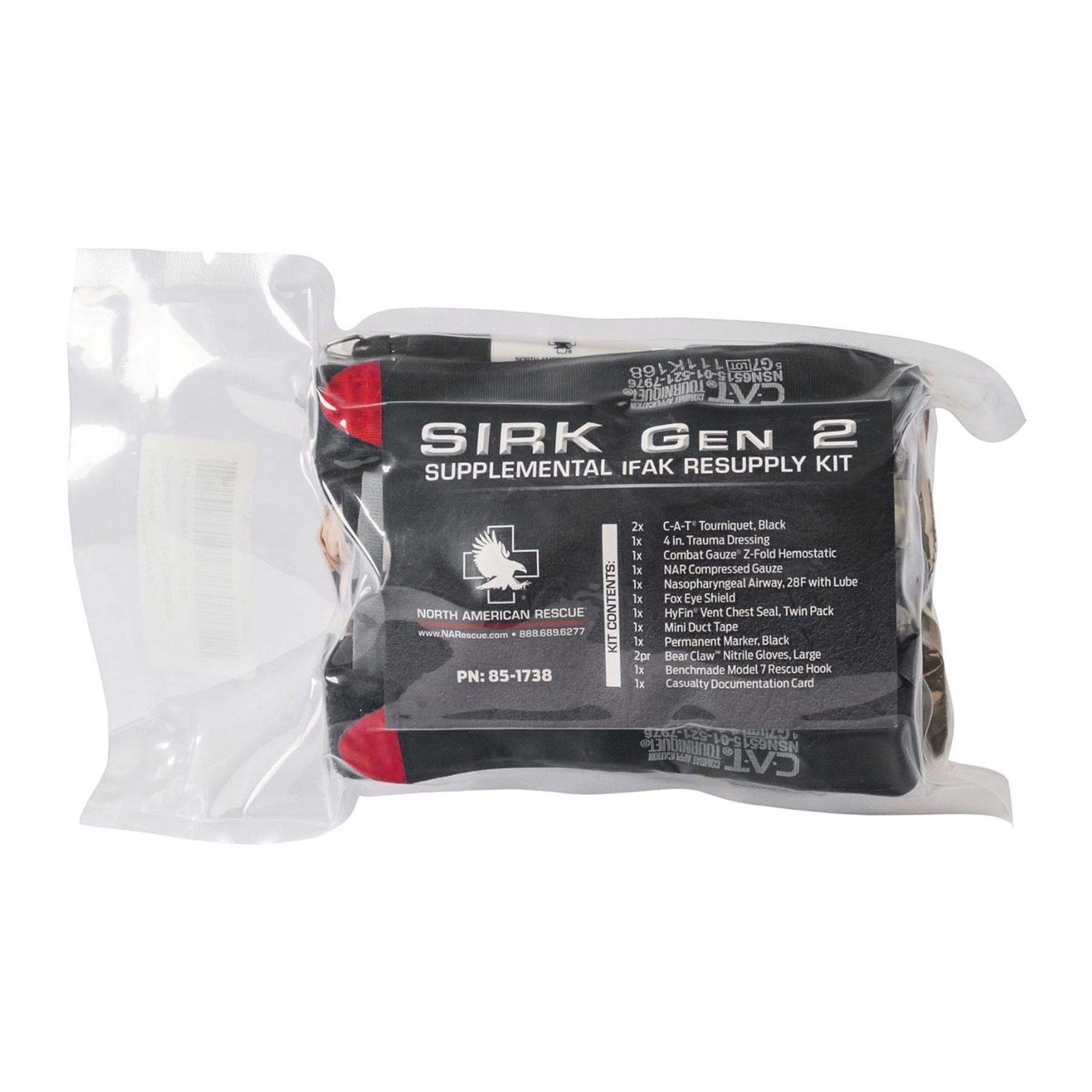 Набір комплектуючих для аптечки North American Rescue Supplemental IFAK Resupply Kits GEN 2 (SIRK) North American Rescue - купити в Україні