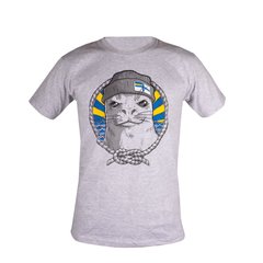 4-5-0 Sea Fur seal T-shirt, Grey, X-Large